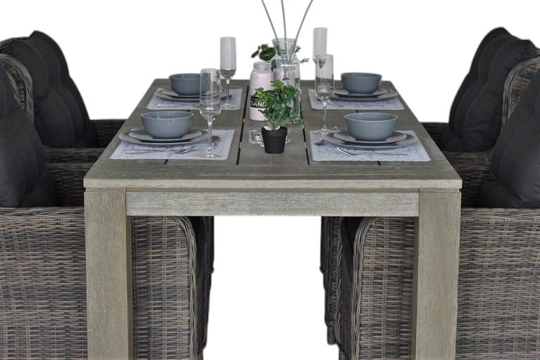 Cancun-Delano Tuinset 4 Personen - Kobo Grey