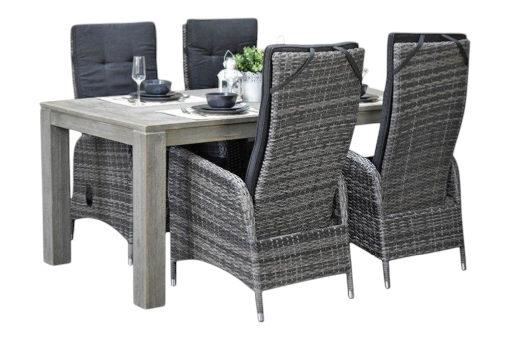 Cancun-Menorca verstelbare Tuinset 4 Personen