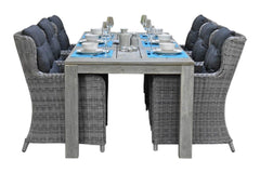 Cancun-Delano Tuinset 6 Personen - Acacia / Natural Grey
