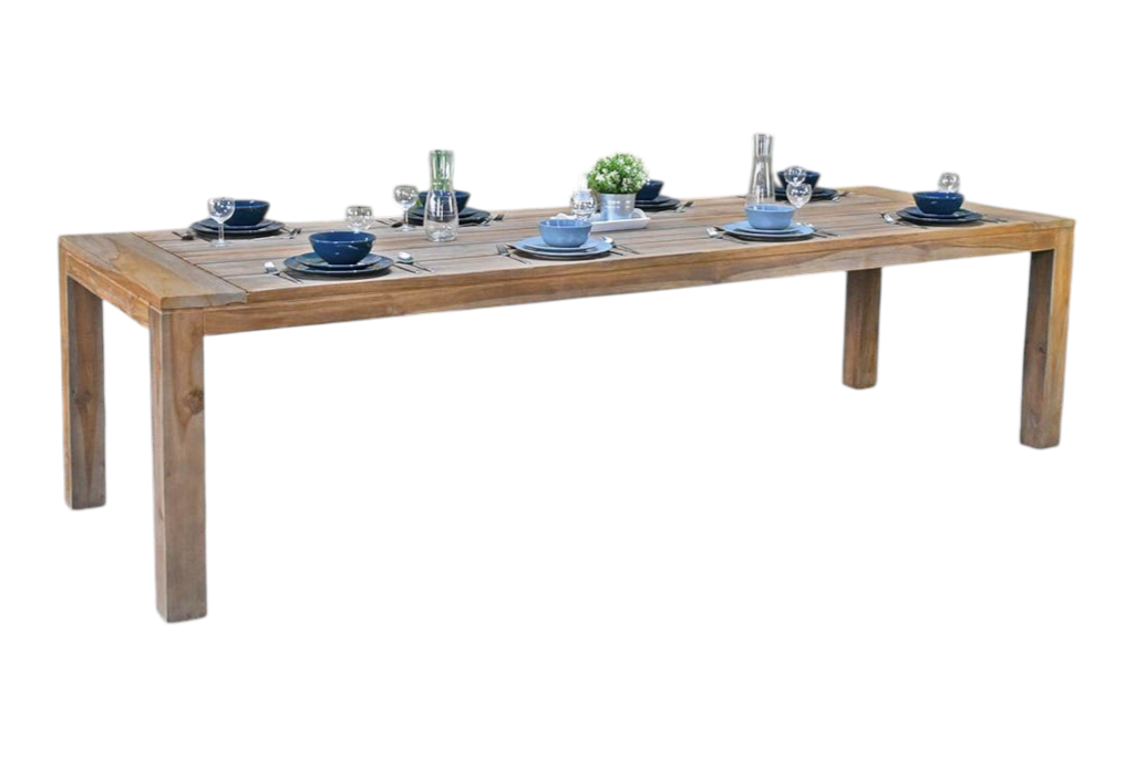 Cancun Rechthoekige Teak Tuintafel 240 cm - Teak