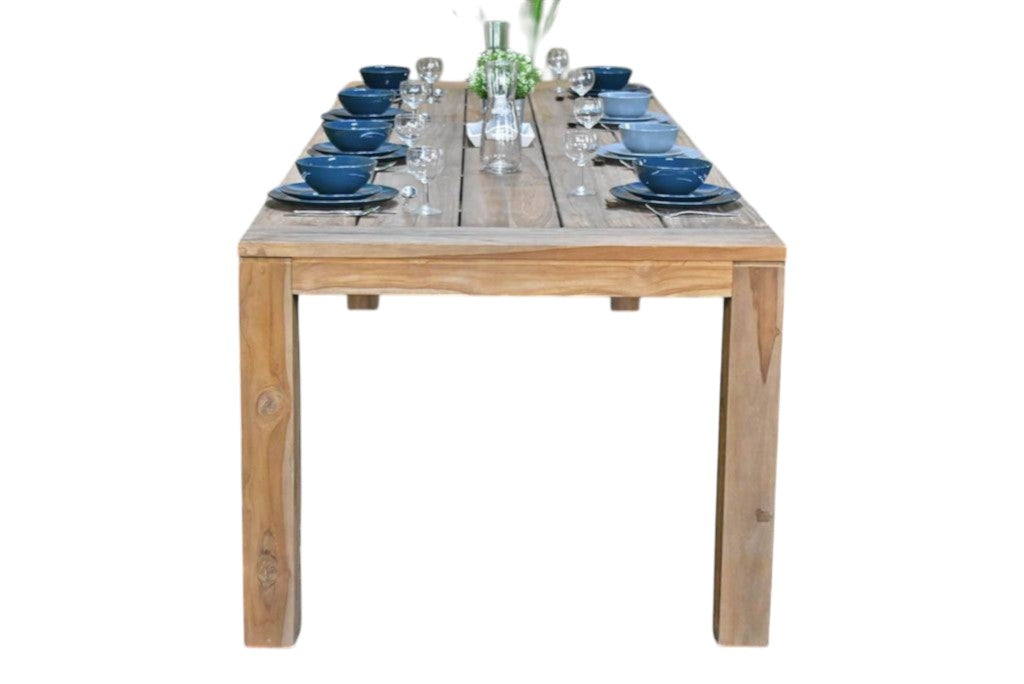 Cancun Rechthoekige Teak Tuintafel 300 cm - Teak