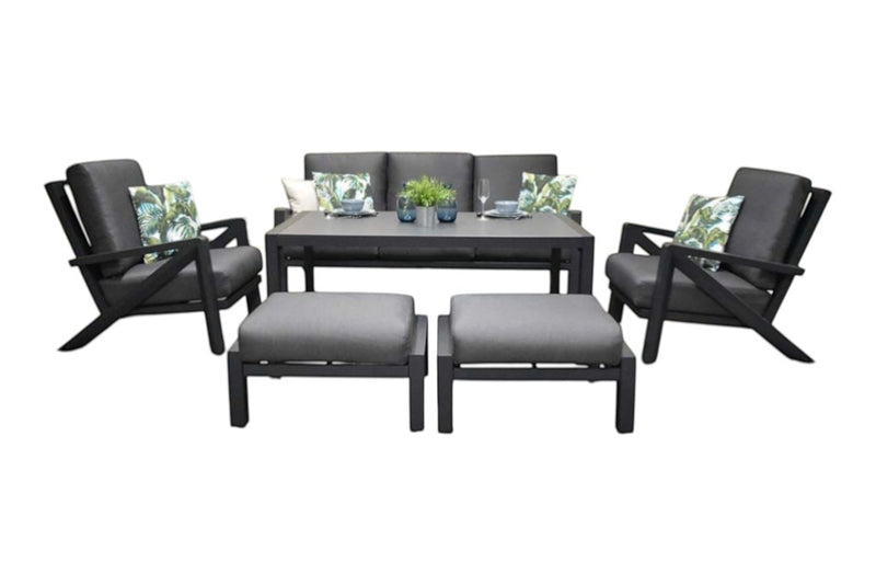Carini Dining Loungeset - Black