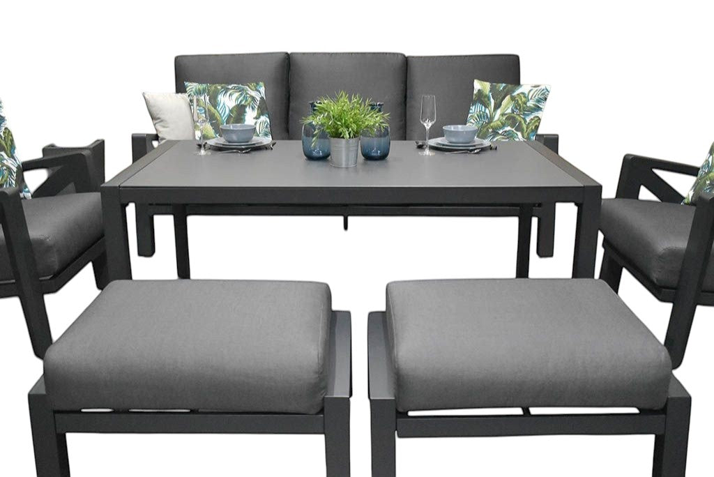 Carini Dining Loungeset - Black