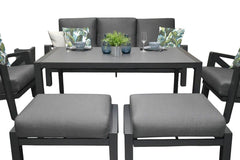 Carini Dining Loungeset - Black