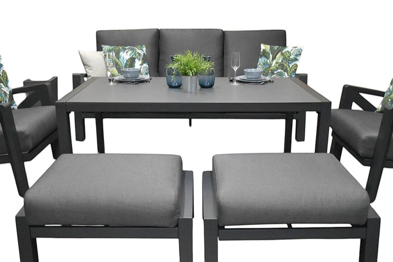 Carini Dining Loungeset - Black