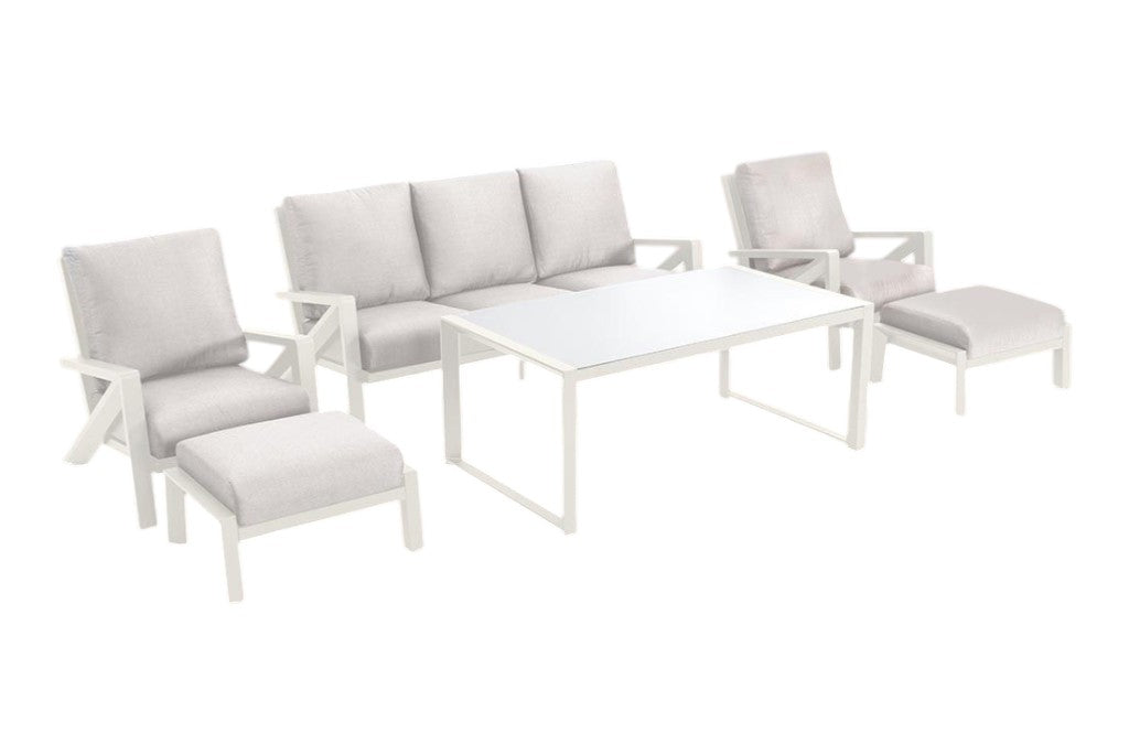 Carini Dining Loungeset - White