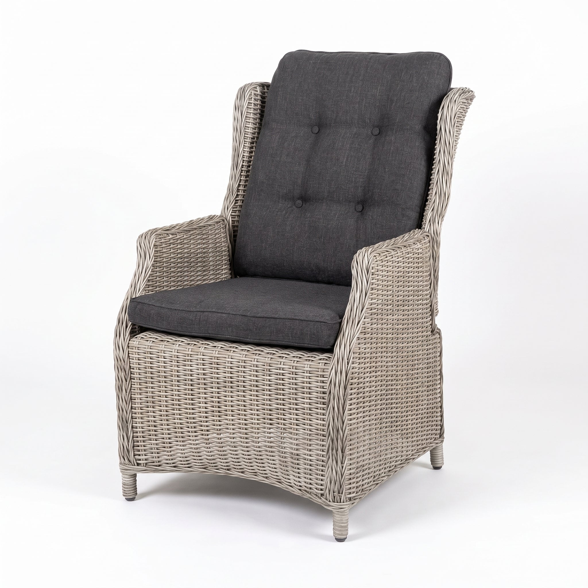 Darwin Verstelbare Tuinstoel | Dining - Light Kobo Grey, studiofoto op witte achtergrond - Outnest tuinmeubelen