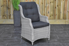 Norwich-Darwin Tuinset 4 Personen - Polystone, Vintage Antique Grey / Light Kobo Grey