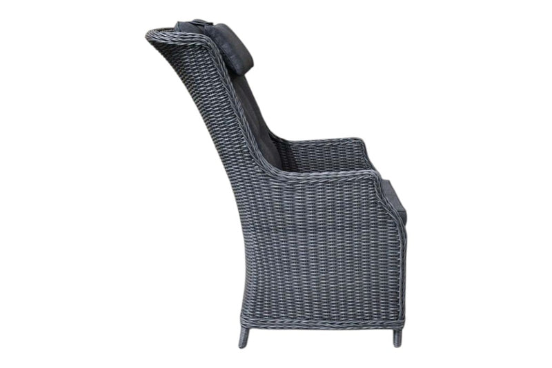 Darwin Dining Hoge rug Tuinstoel - Rock Grey