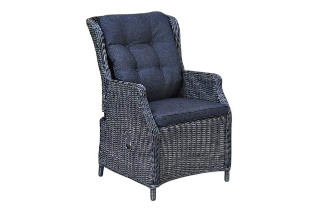 Surakarta-Darwin verstelbare Tuinset 4 Personen - Rock Grey