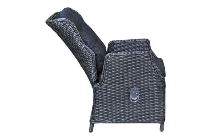Surakarta-Darwin verstelbare Tuinset 4 Personen - Rock Grey