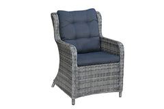 Brasil-Delano Tuinset 4 Personen - Glas / Kobo Grey