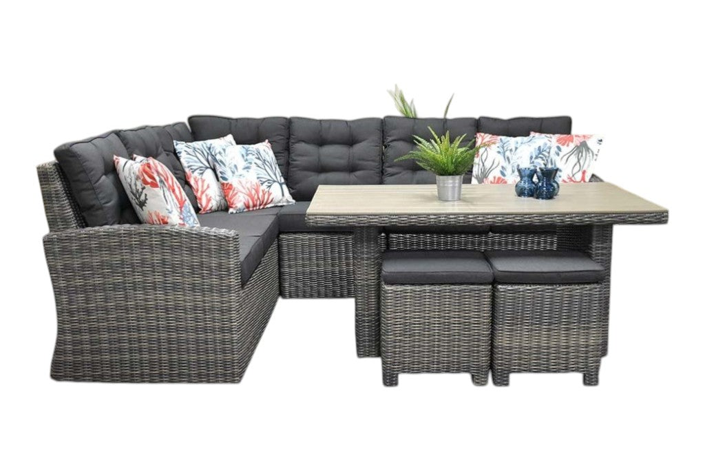 Denver Dining Loungeset - Kobo Grey / Polywood