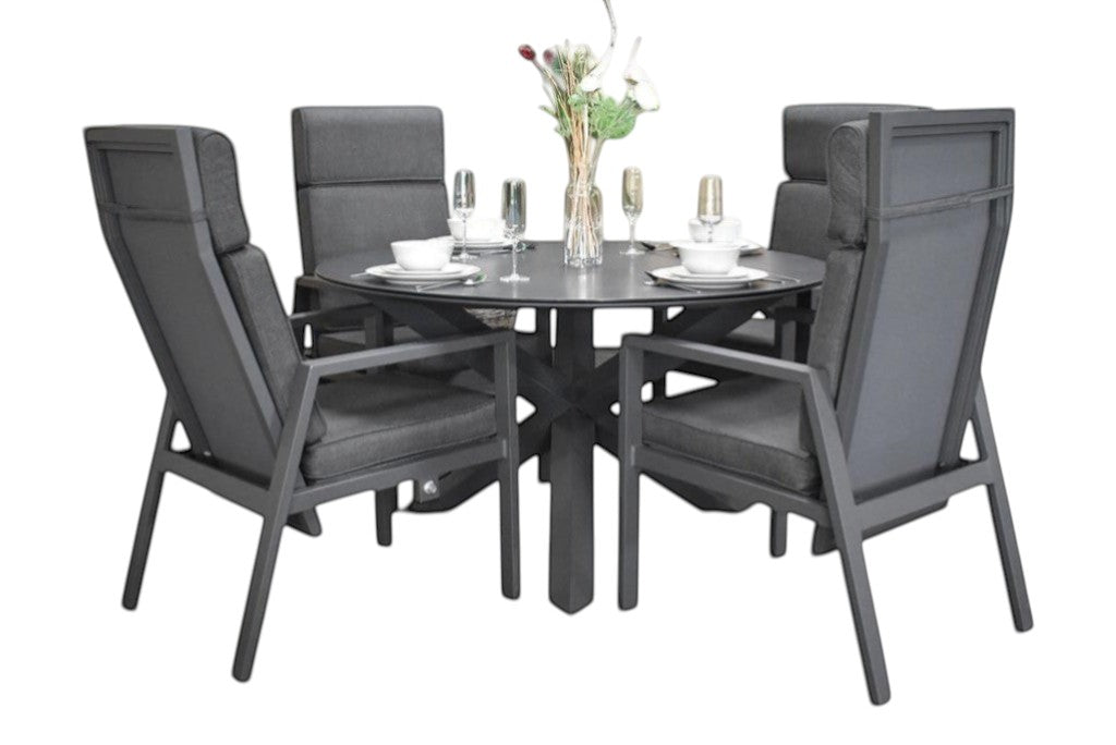 Firenze-Birmingham verstelbare Tuinset 6 Personen