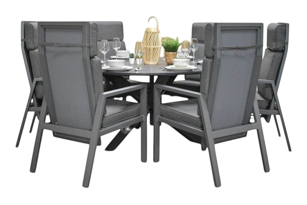 Firenze-Birmingham verstelbare Tuinset 6 Personen