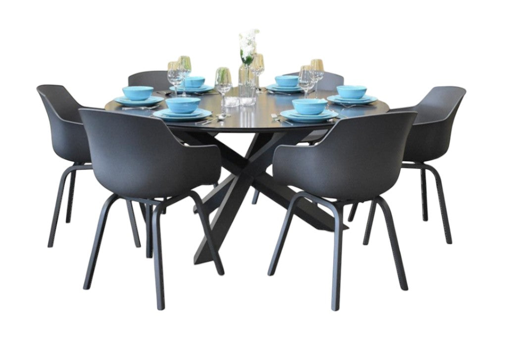 Firenze-Bristol Tuinset 6 Personen - Anthracite