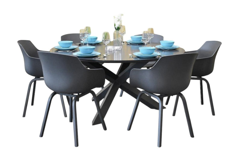 Firenze-Bristol Tuinset 6 Personen - Anthracite