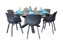 Firenze-Bristol Tuinset 6 Personen - Anthracite