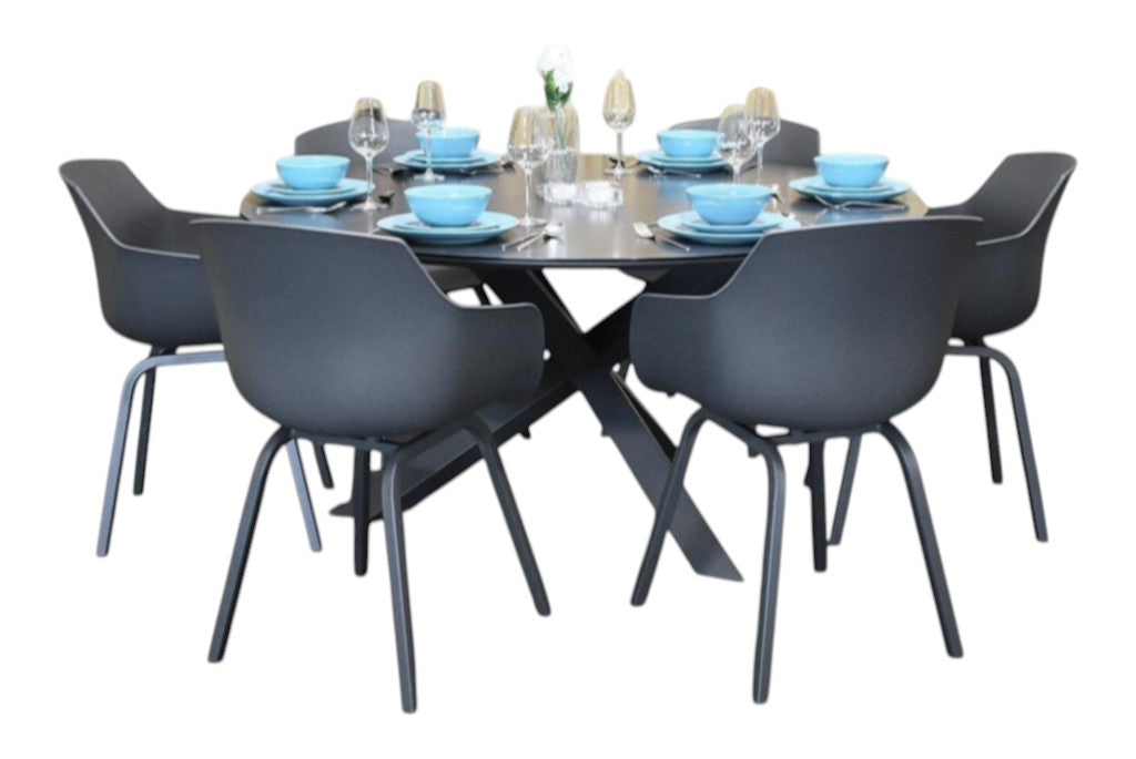 Firenze-Bristol Tuinset 6 Personen - Anthracite