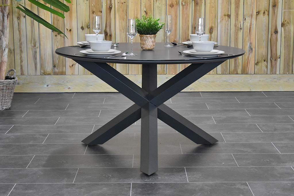 Firenze Ronde Tuintafel 150 cm - Dark Grey