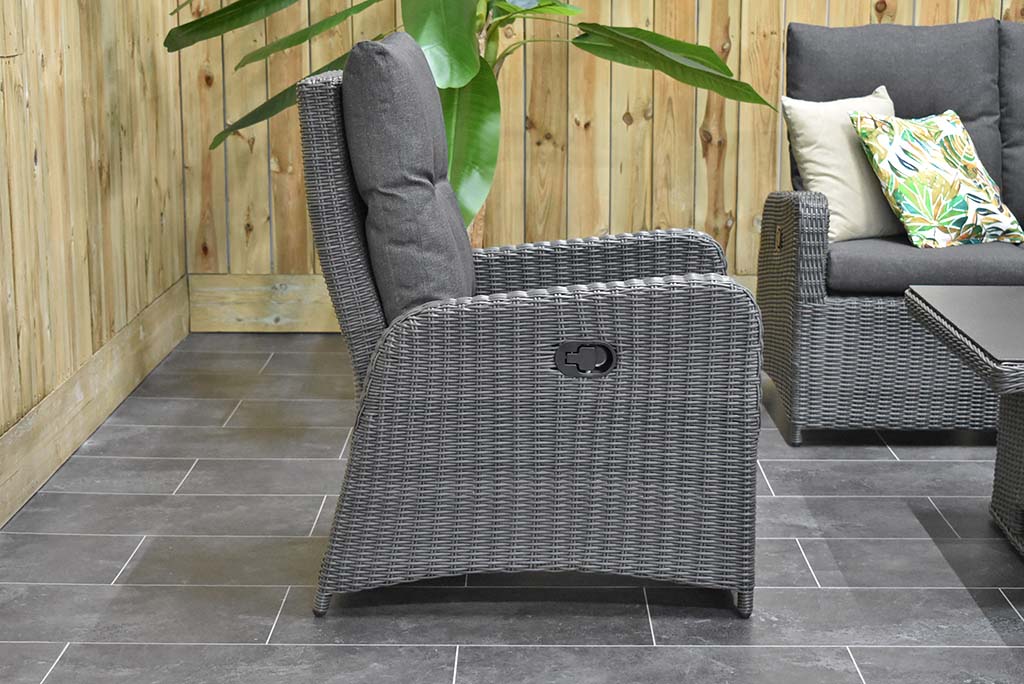 Outnest Florida Lounge Tuinstoel Rock Grey vooraanzicht