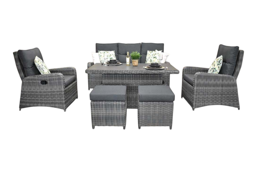 Florida Verstelbare Dining Loungeset - Kobo Grey