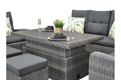 Florida Verstelbare Dining Loungeset - Kobo Grey