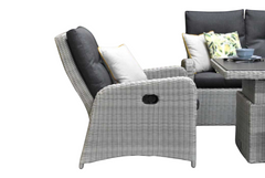 Florida Verstelbare Dining Loungeset - Light Kobo Grey