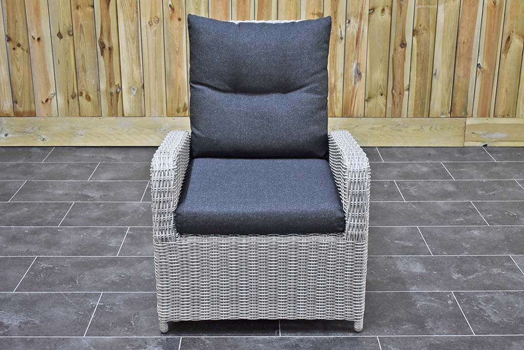 Outnest Florida Lounge Tuinstoel Light Kobo Grey zijaanzicht