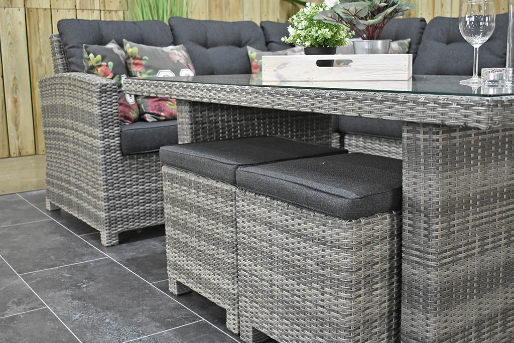 Outnest Las Palmas Light Grey krukjes en kussens