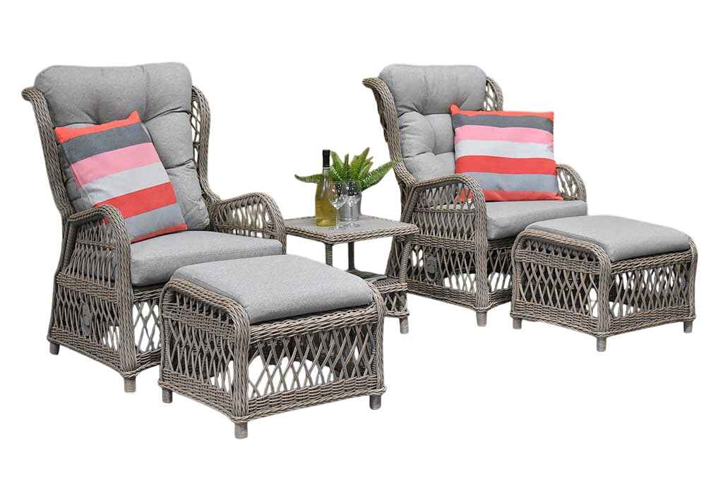 Lucca Verstelbare Loungeset - Faded Sand