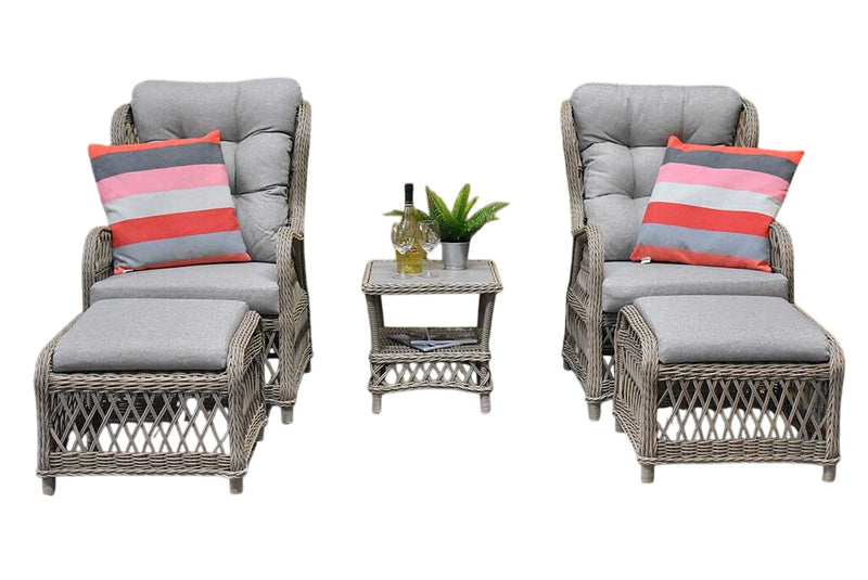 Lucca Verstelbare Loungeset - Faded Sand