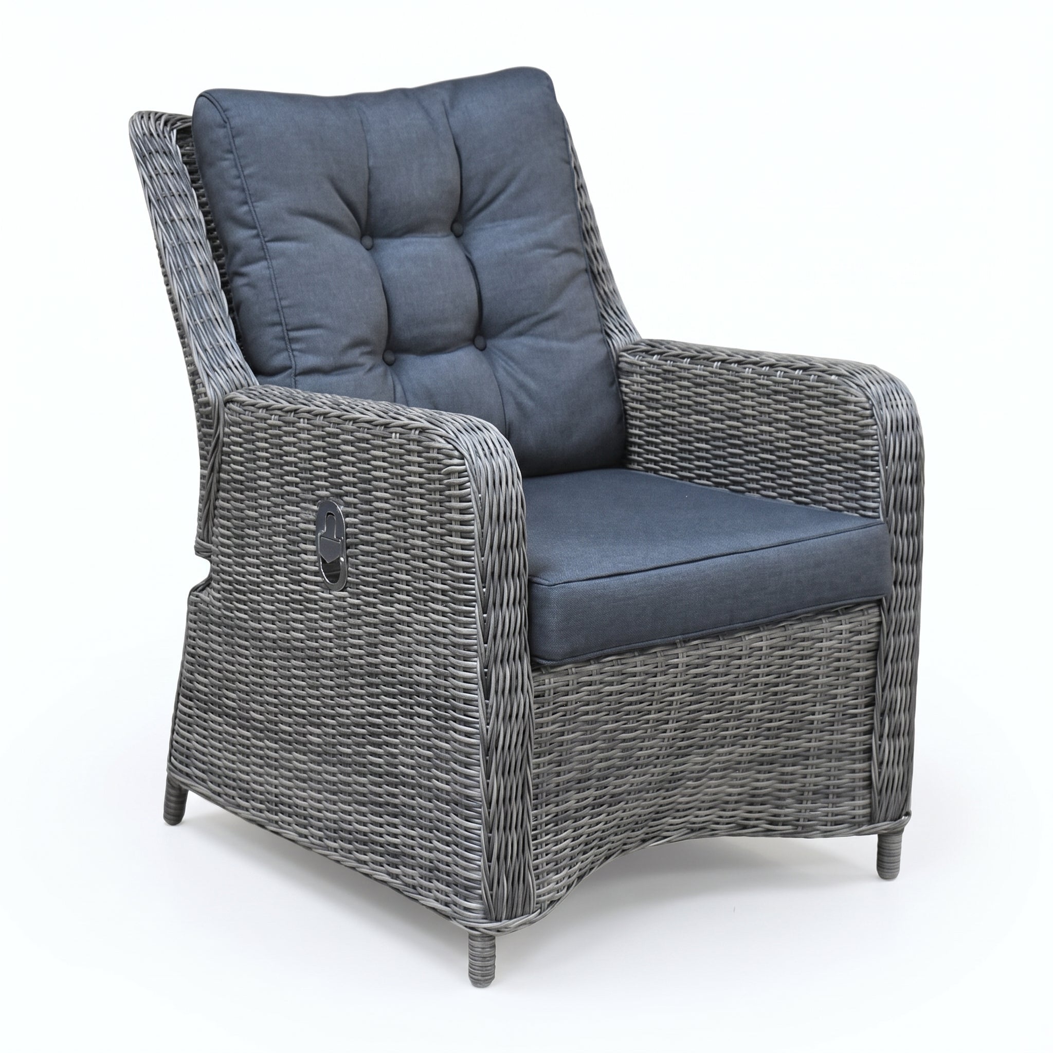 Madrid Verstelbare Tuinstoel | Lounge - Kobo Grey in een sfeervolle tuin - Outnest tuinmeubelen