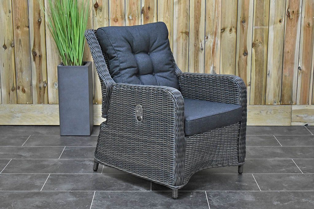 Madrid Verstelbare Tuinstoel - Rock Grey