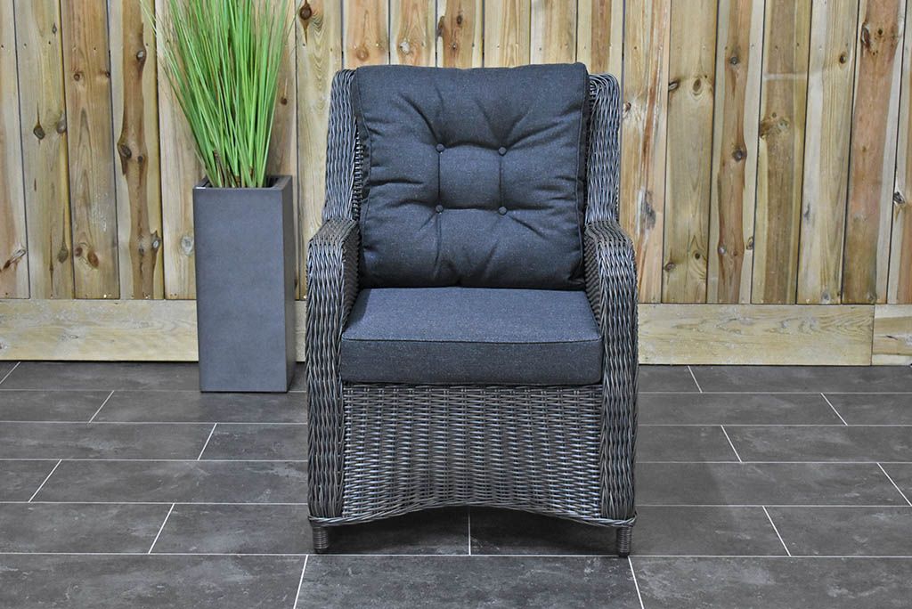 Madrid Verstelbare Tuinstoel - Rock Grey