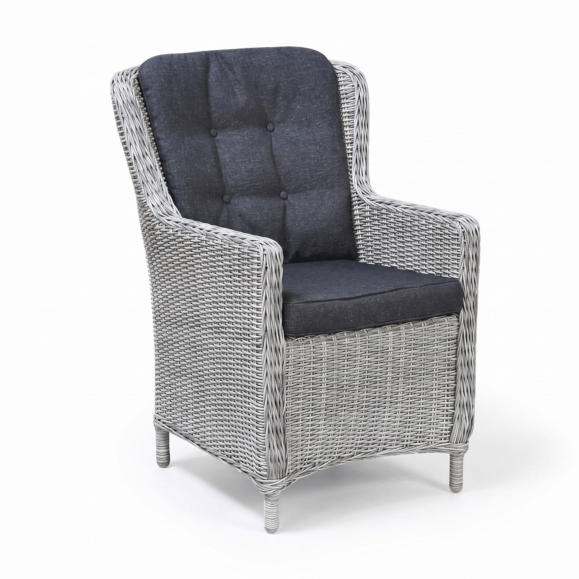 Marina Tuinstoel | Dining - Light Kobo Grey in een sfeervolle tuin - Outnest tuinmeubelen