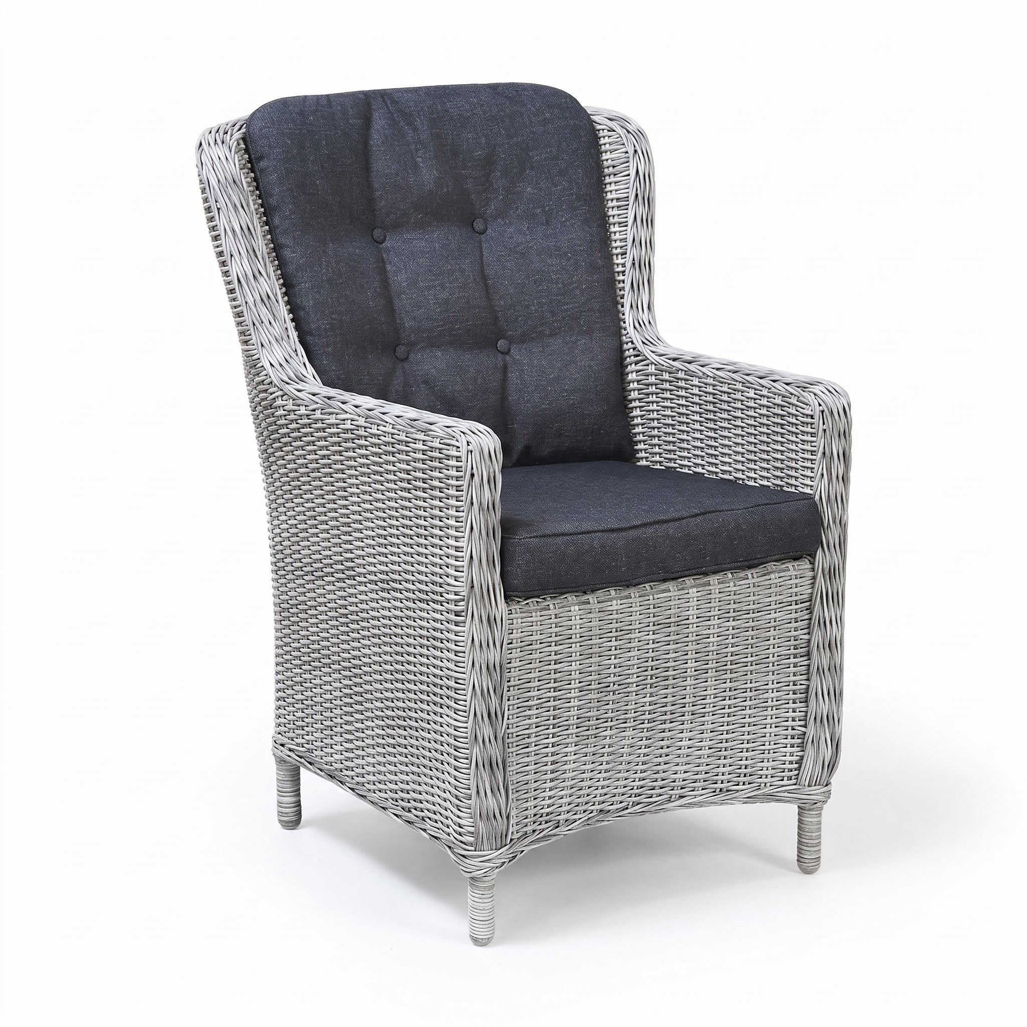 Marina Tuinstoel | Dining - Light Kobo Grey in een sfeervolle tuin - Outnest tuinmeubelen