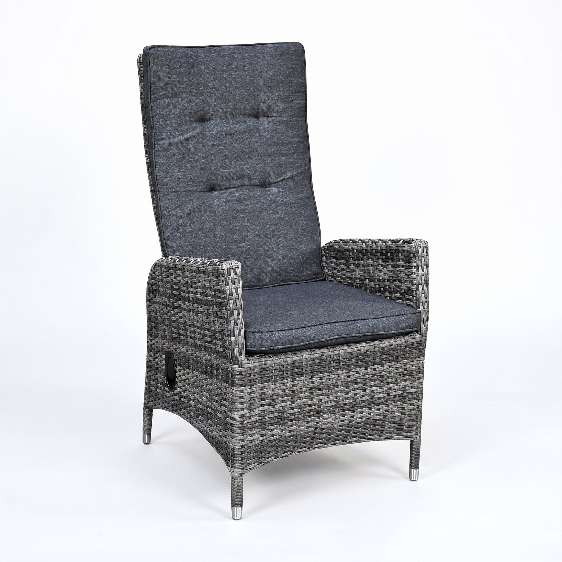 Menorca Verstelbare Tuinstoel Two Tone Grey | Dining in een sfeervolle tuin - Outnest tuinmeubelen