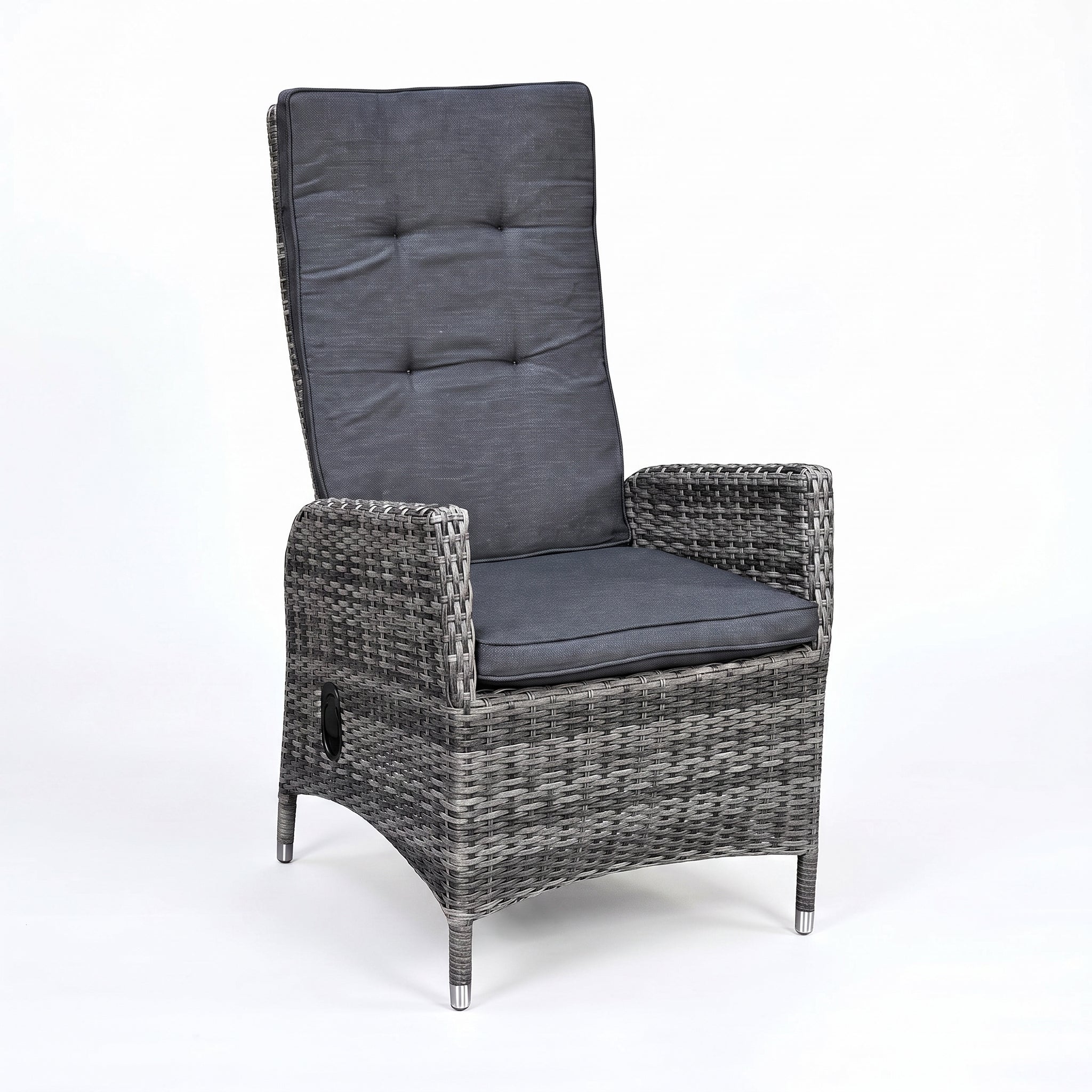 Menorca Verstelbare Tuinstoel Two Tone Grey | Dining in een sfeervolle tuin - Outnest tuinmeubelen