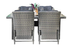 Menorca-Darwin verstelbare Tuinset 4 Personen