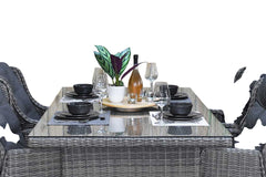 Menorca-Darwin verstelbare Tuinset 4 Personen