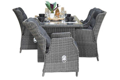 Menorca-Darwin verstelbare Tuinset 4 Personen