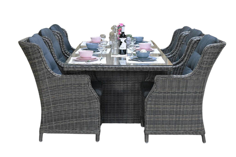 Menorca-Darwin Tuinset 6 Personen - Kobo Grey