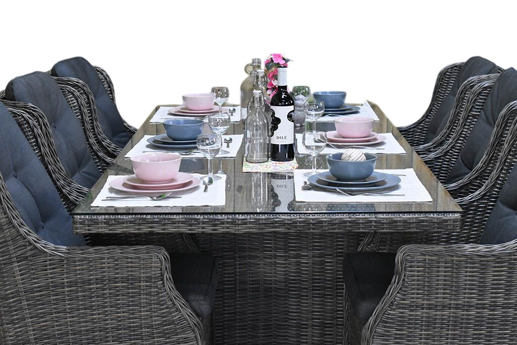 Menorca-Darwin Tuinset 6 Personen - Kobo Grey