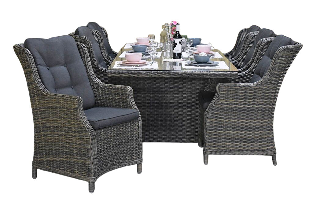 Menorca-Darwin Tuinset 6 Personen - Kobo Grey