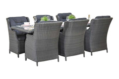 Menorca-Darwin Tuinset 6 Personen - Rock Grey