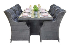 Menorca-Darwin Tuinset 6 Personen - Rock Grey