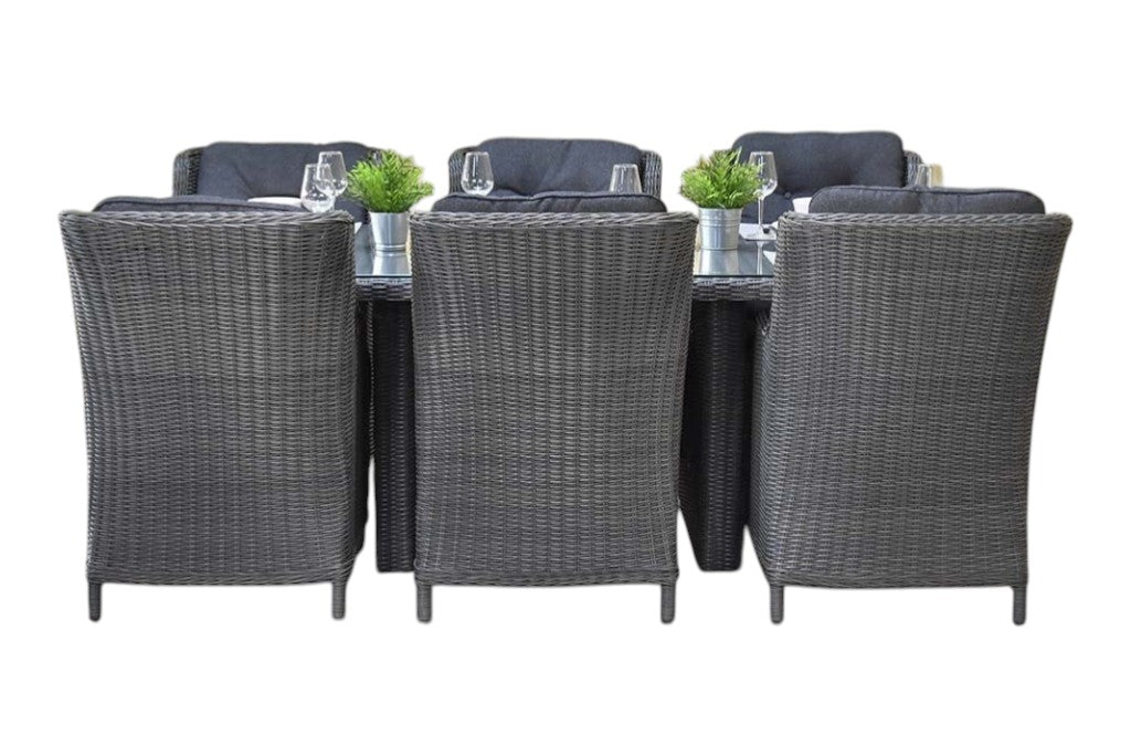 Menorca-Darwin Tuinset 6 Personen - Rock Grey