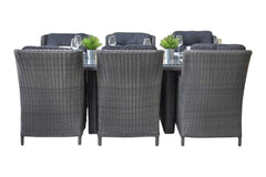 Menorca-Darwin Tuinset 6 Personen - Rock Grey