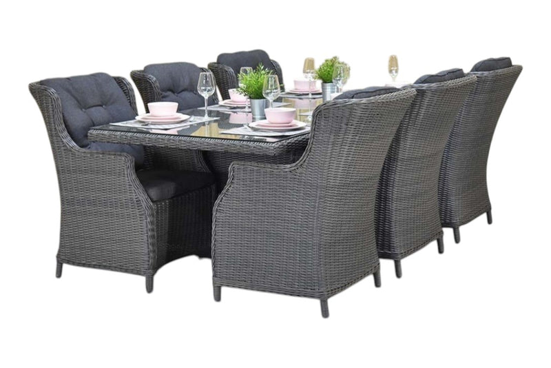 Menorca-Darwin Tuinset 6 Personen - Rock Grey
